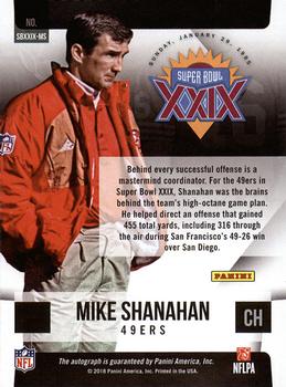 2019 Panini Absolute - Super Bowl Signatures #SBXXIX-MS Mike Shanahan Back