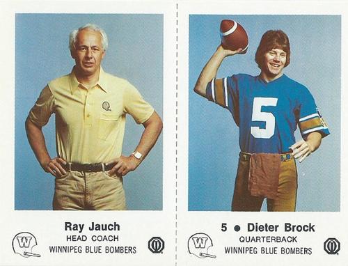 1982 Winnipeg Blue Bombers Police - Panels #NNO Ray Jauch / Dieter Brock Front