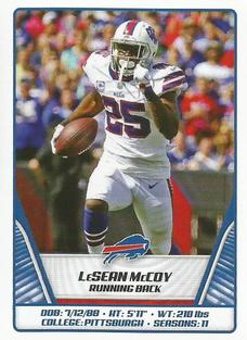 2019 Panini Stickers #36 LeSean McCoy Front