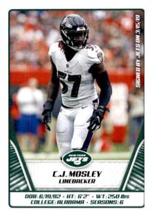 2019 Panini Stickers #92 C.J. Mosley Front