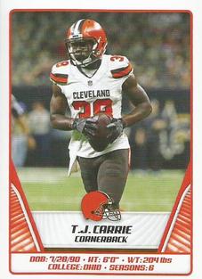 2019 Panini Stickers #141 T.J. Carrie Front