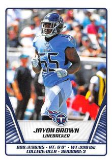 2019 Panini Stickers #219 Jayon Brown Front