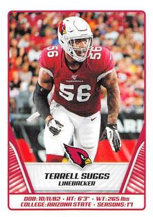 2019 Panini Stickers #492 Terrell Suggs Front