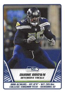 2019 Panini Stickers #537 Duane Brown Front