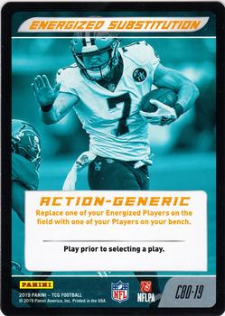 2019 Panini NFL Five #C80-19 Energized Substitution Front