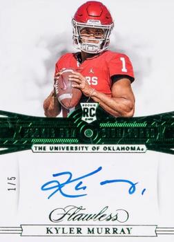 2019 Panini Flawless Collegiate - Flawless Rookie Gems Signatures Emerald #145 Kyler Murray Front