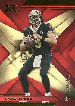 2019 Panini XR - Red #43 Drew Brees Front