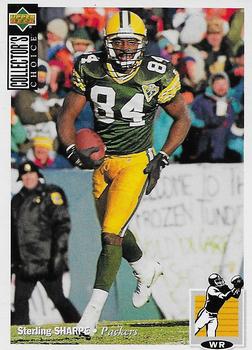 1994 Collector's Choice Kellogg's Spanish #11 Sterling Sharpe Front
