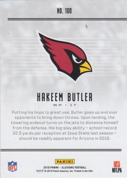 2019 Panini Illusions - Trophy Collection Black #100 Hakeem Butler Back