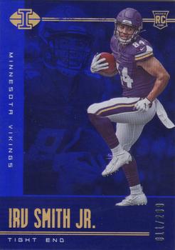 2019 Panini Illusions - Trophy Collection Blue #45 Irv Smith Jr. Front