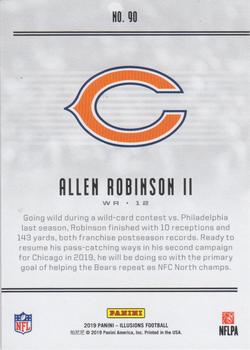 2019 Panini Illusions - Trophy Collection Blue #90 Allen Robinson II Back