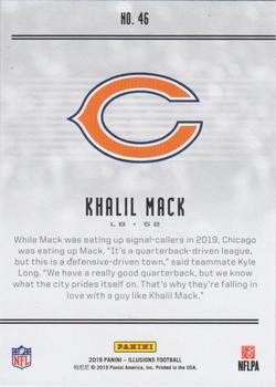2019 Panini Illusions - Trophy Collection Gold #46 Khalil Mack Back