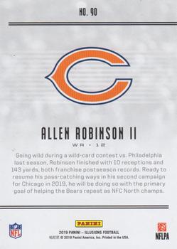 2019 Panini Illusions - Trophy Collection Green #90 Allen Robinson II Back