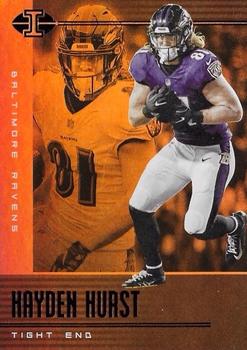 2019 Panini Illusions - Trophy Collection Orange #10 Hayden Hurst Front