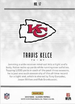 2019 Panini Illusions - Trophy Collection Orange #17 Travis Kelce Back