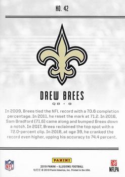 2019 Panini Illusions - Trophy Collection Orange #42 Drew Brees Back