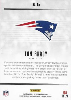 2019 Panini Illusions - Trophy Collection Orange #65 Tom Brady Back