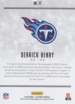 2019 Panini Illusions - Trophy Collection Orange #77 Derrick Henry Back