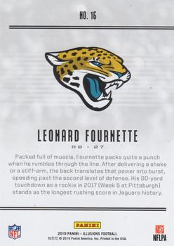 2019 Panini Illusions - Trophy Collection Pink #16 Leonard Fournette Back