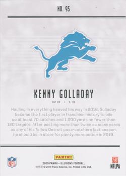 2019 Panini Illusions - Trophy Collection Purple #95 Kenny Golladay Back
