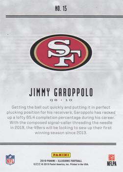 2019 Panini Illusions - Trophy Collection Red #15 Jimmy Garoppolo Back