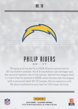 2019 Panini Illusions - Trophy Collection Red #18 Philip Rivers Back