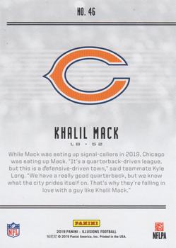 2019 Panini Illusions - Trophy Collection Red #46 Khalil Mack Back