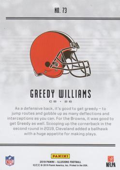 2019 Panini Illusions - Trophy Collection Red #73 Greedy Williams Back