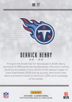 2019 Panini Illusions - Trophy Collection Red #77 Derrick Henry Back