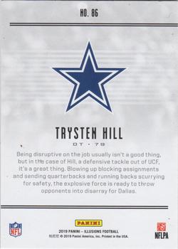 2019 Panini Illusions - Trophy Collection Red #86 Trysten Hill Back