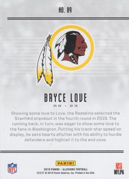 2019 Panini Illusions - Trophy Collection Red #89 Bryce Love Back