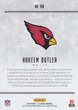 2019 Panini Illusions - Trophy Collection Red #100 Hakeem Butler Back