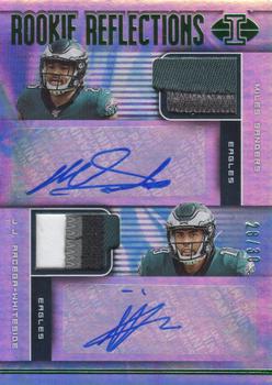 2019 Panini Illusions - Rookie Reflections Dual Patch Autographs Green #RR-MJ J.J. Arcega-Whiteside / Miles Sanders Front