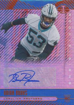 2019 Panini Illusions - Rookie Signs Orange #RS-BRB Brian Burns Front