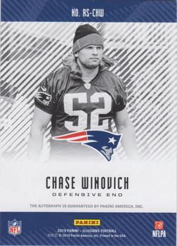 2019 Panini Illusions - Rookie Signs Orange #RS-CHW Chase Winovich Back