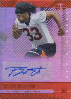 2019 Panini Illusions - Rookie Signs Orange #RS-ROA Rodney Anderson Front