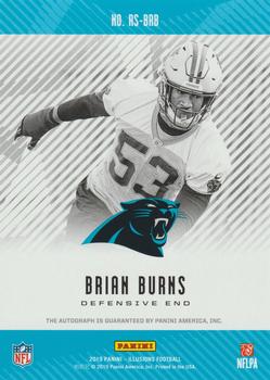 2019 Panini Illusions - Rookie Signs Green #RS-BRB Brian Burns Back