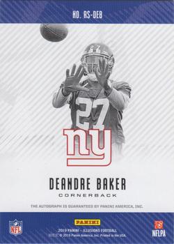 2019 Panini Illusions - Rookie Signs Green #RS-DEB Deandre Baker Back