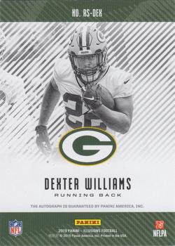2019 Panini Illusions - Rookie Signs Green #RS-DEX Dexter Williams Back