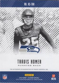 2019 Panini Illusions - Rookie Signs Green #RS-TRH Travis Homer Back