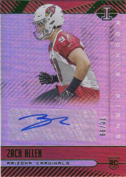 2019 Panini Illusions - Rookie Signs Green #RS-ZAA Zach Allen Front