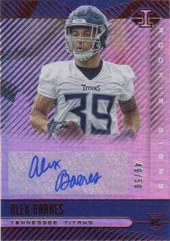 2019 Panini Illusions - Rookie Signs Red #RS-ALB Alex Barnes Front