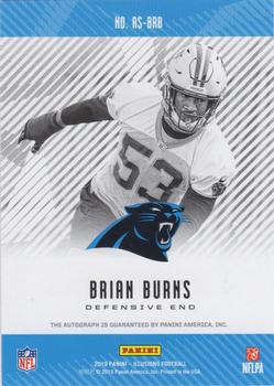 2019 Panini Illusions - Rookie Signs Red #RS-BRB Brian Burns Back
