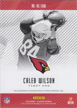 2019 Panini Illusions - Rookie Signs Red #RS-CAW Caleb Wilson Back