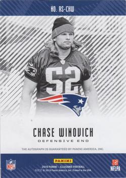 2019 Panini Illusions - Rookie Signs Red #RS-CHW Chase Winovich Back