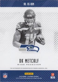 2019 Panini Illusions - Rookie Signs Red #RS-DKM DK Metcalf Back