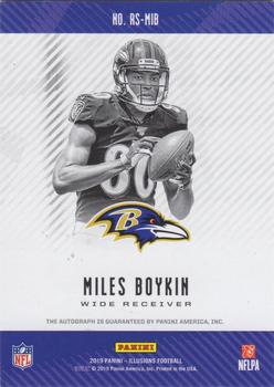 2019 Panini Illusions - Rookie Signs Red #RS-MIB Miles Boykin Back