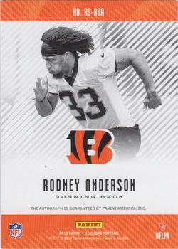 2019 Panini Illusions - Rookie Signs Red #RS-ROA Rodney Anderson Back