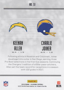 2019 Panini Illusions - SP Trophy Collection Conference #51 Charlie Joiner / Keenan Allen Back