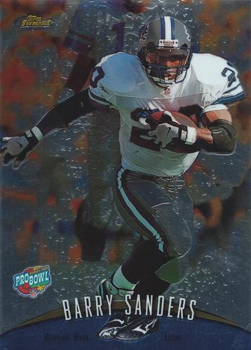 1998-99 Finest Pro Bowl Jumbos - 5x7 #5 Barry Sanders Front